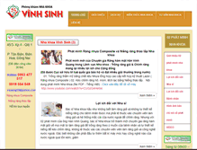 Tablet Screenshot of nhakhoavinhsinh.com